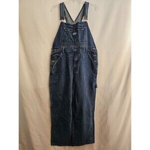 Paco Vintage Overalls Mens Large Blue Denim Carpenter Bib Overalls 90s